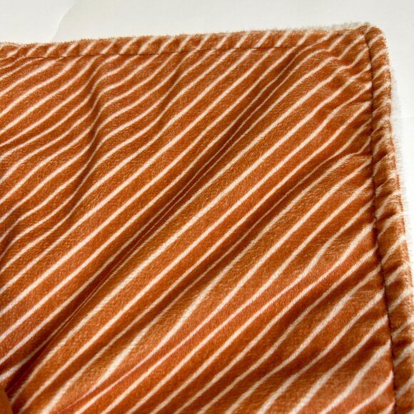 Carters Just One You Moose Security Blanket Target Brown White Stripes 13" Lovey - Picture 4 of 13